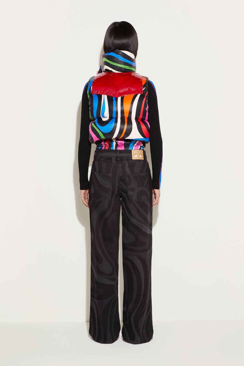 Pucci Gilet imbottito con stampa Marmo Vendita Economica