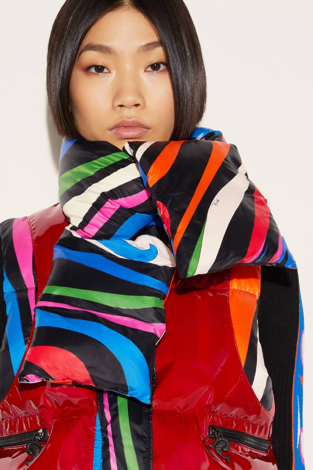Pucci Gilet imbottito con stampa Marmo Vendita Economica