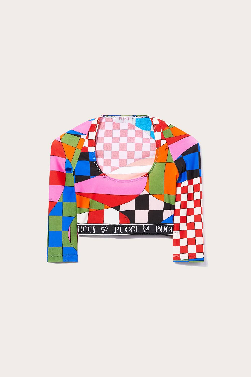Pucci Crop top con stampa Giardino