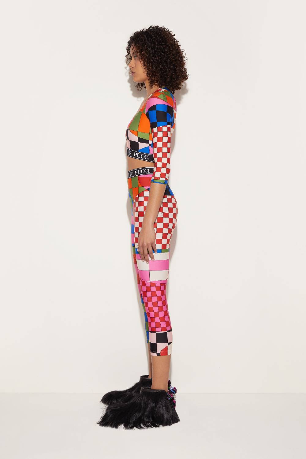 Pucci Crop top con stampa Giardino Negozio online di fabbrica