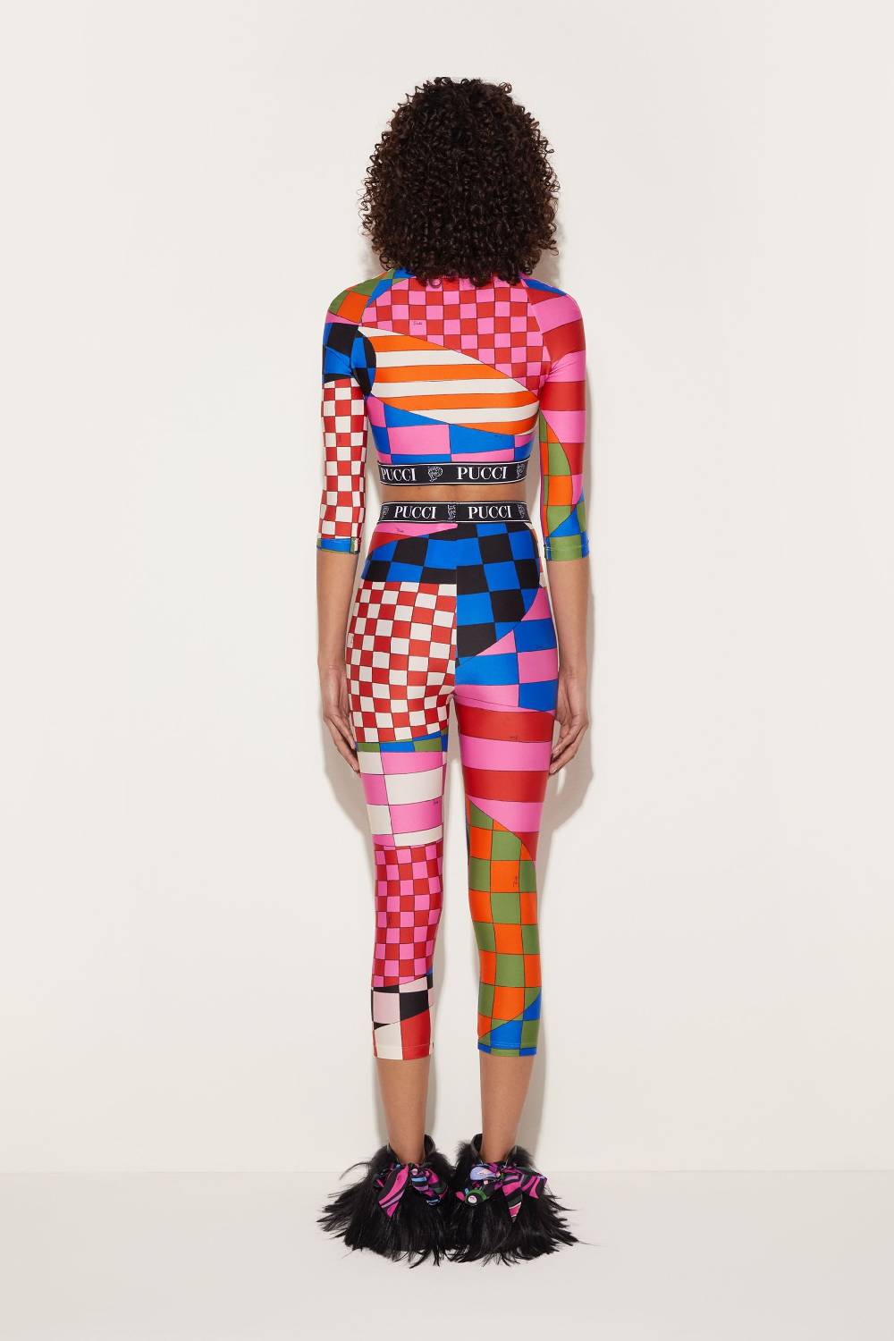 Pucci Crop top con stampa Giardino Negozio online di fabbrica