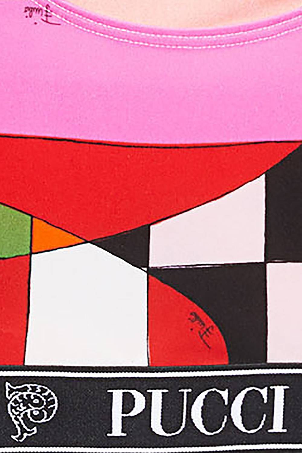 Pucci Crop top con stampa Giardino Negozio online di fabbrica