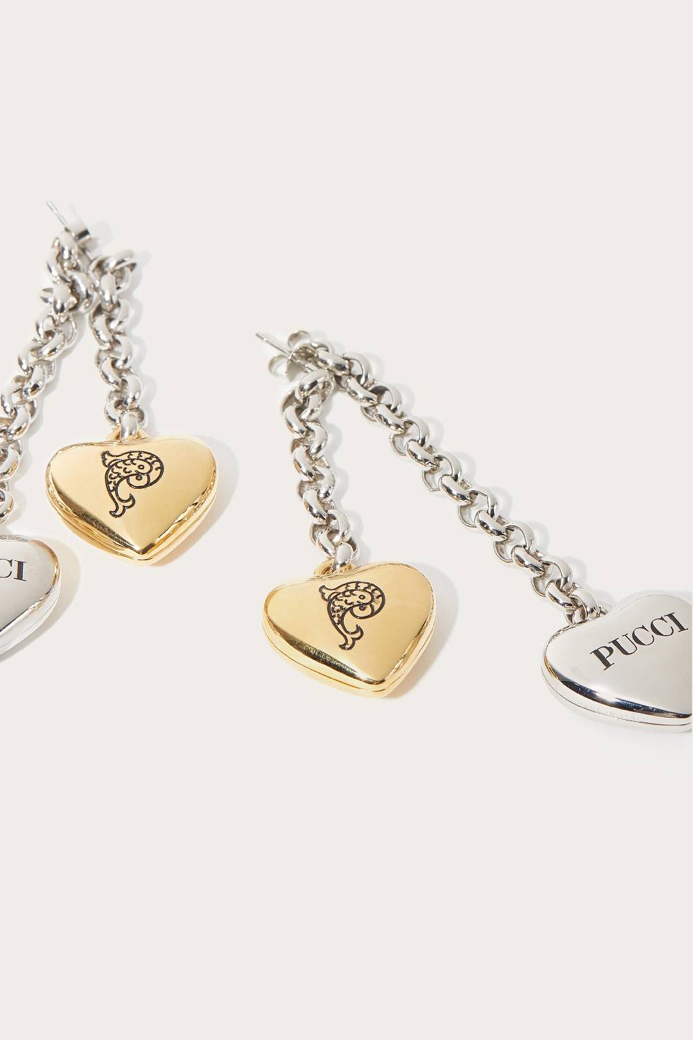 Pucci Orecchini pendenti con ciondoli a cuore Comprare a buon mercato
