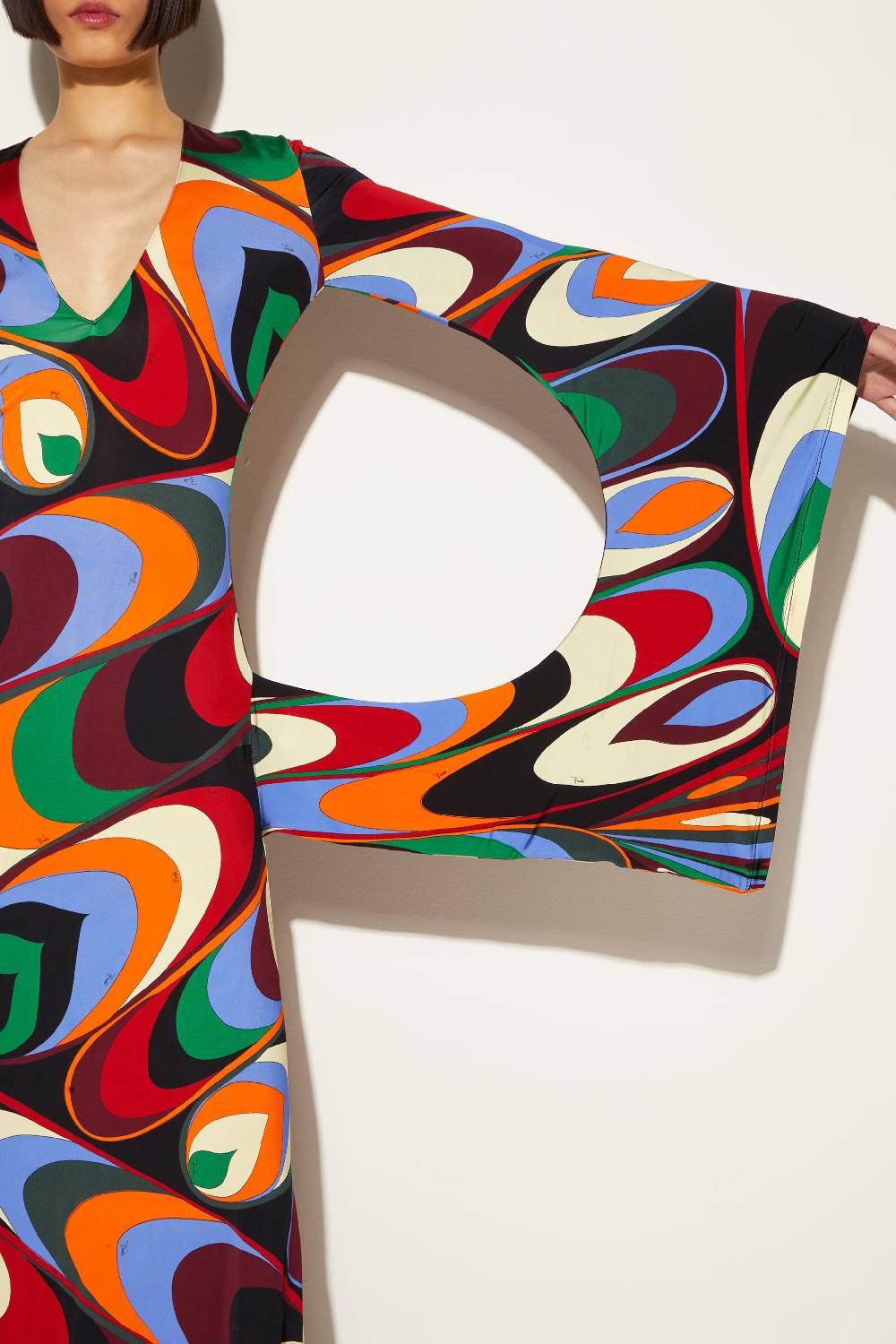 Pucci Abito lungo con stampa Onde Grande vendita
