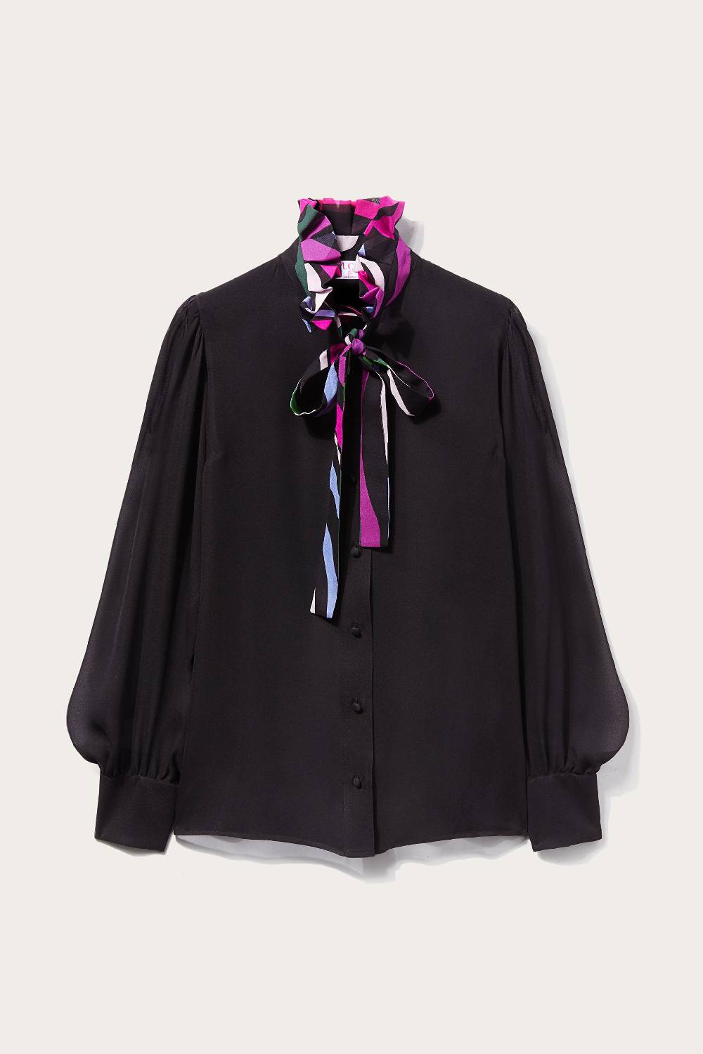 Pucci Camicia in seta con finiture Marmo Smaltimento dello stoccaggio