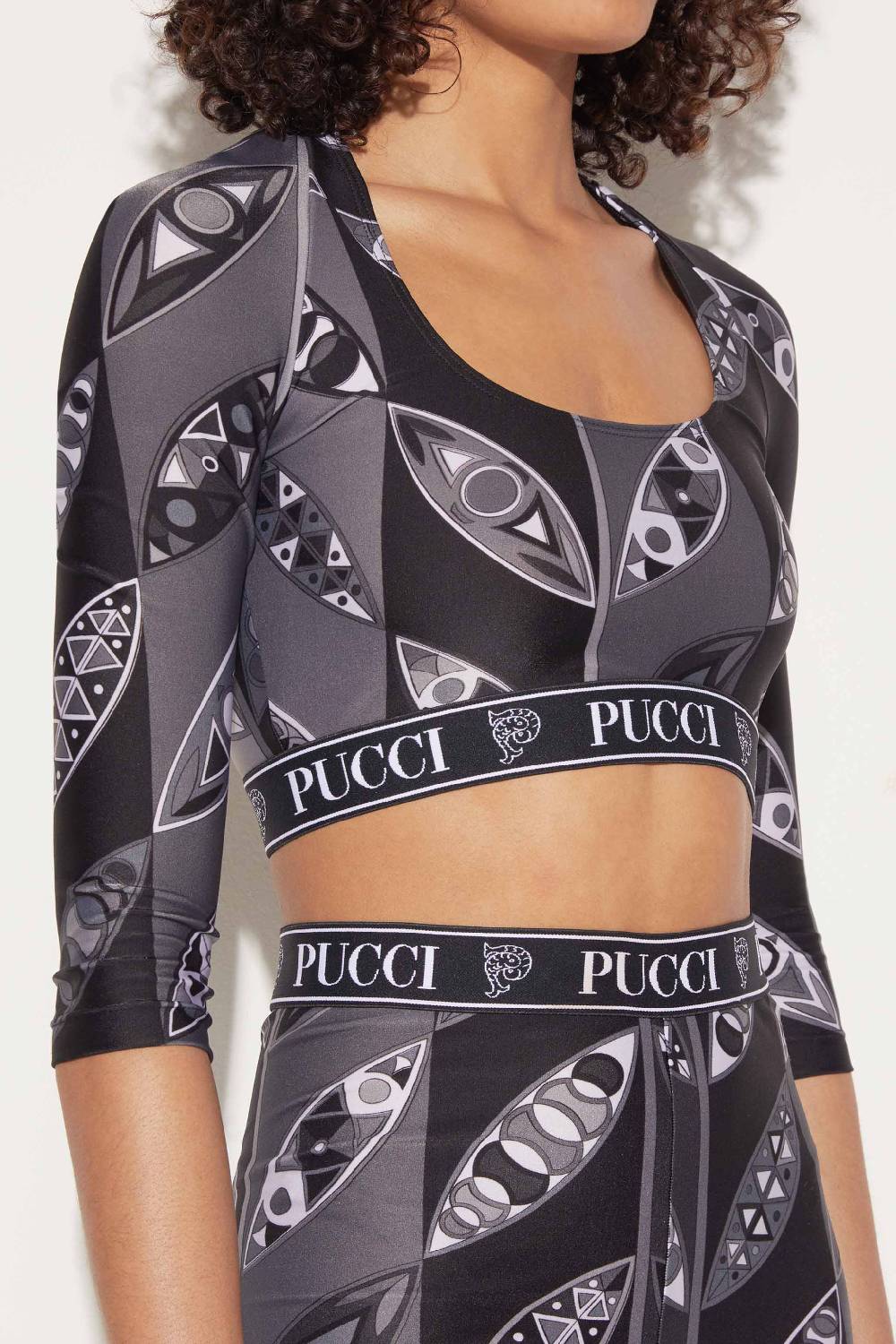 Pucci Crop top con stampa Girandole Offerta temporanea