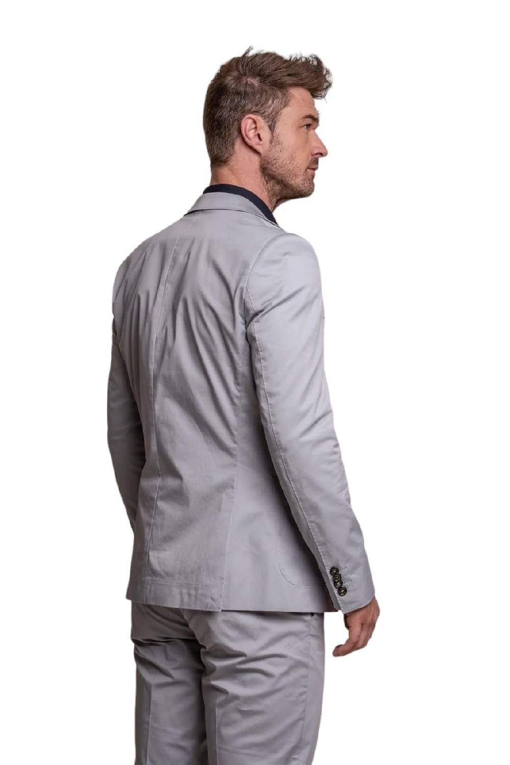 House of Cavani Abito grigio chiaro cavani in cotone stretch sfoderato Novità