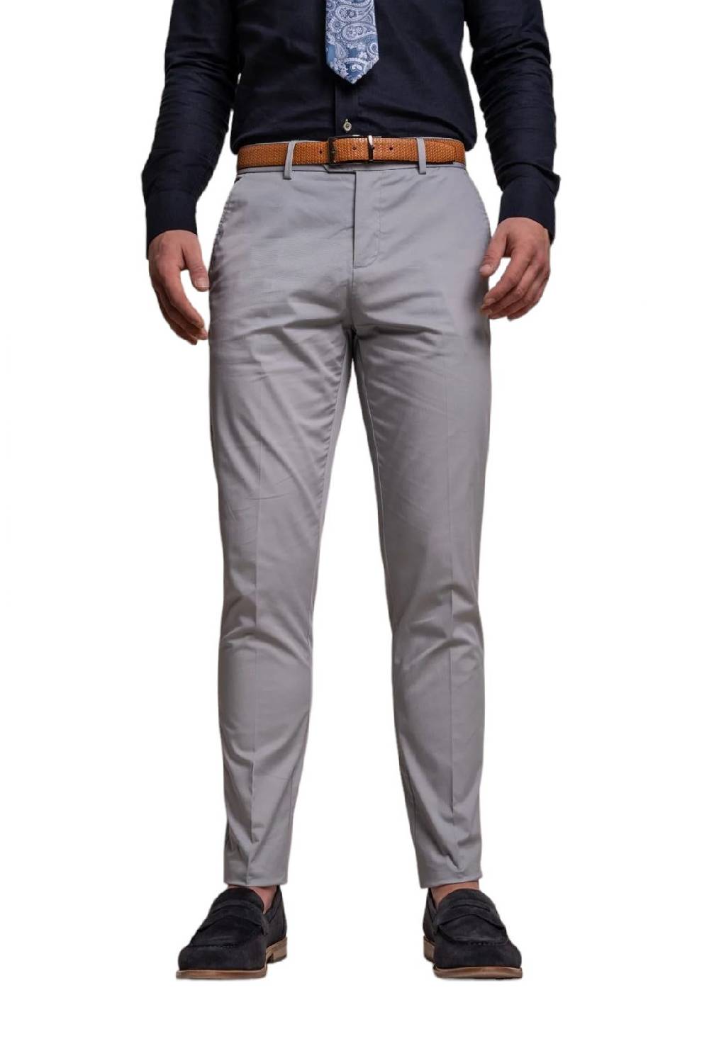 House of Cavani Abito grigio chiaro cavani in cotone stretch sfoderato Novità