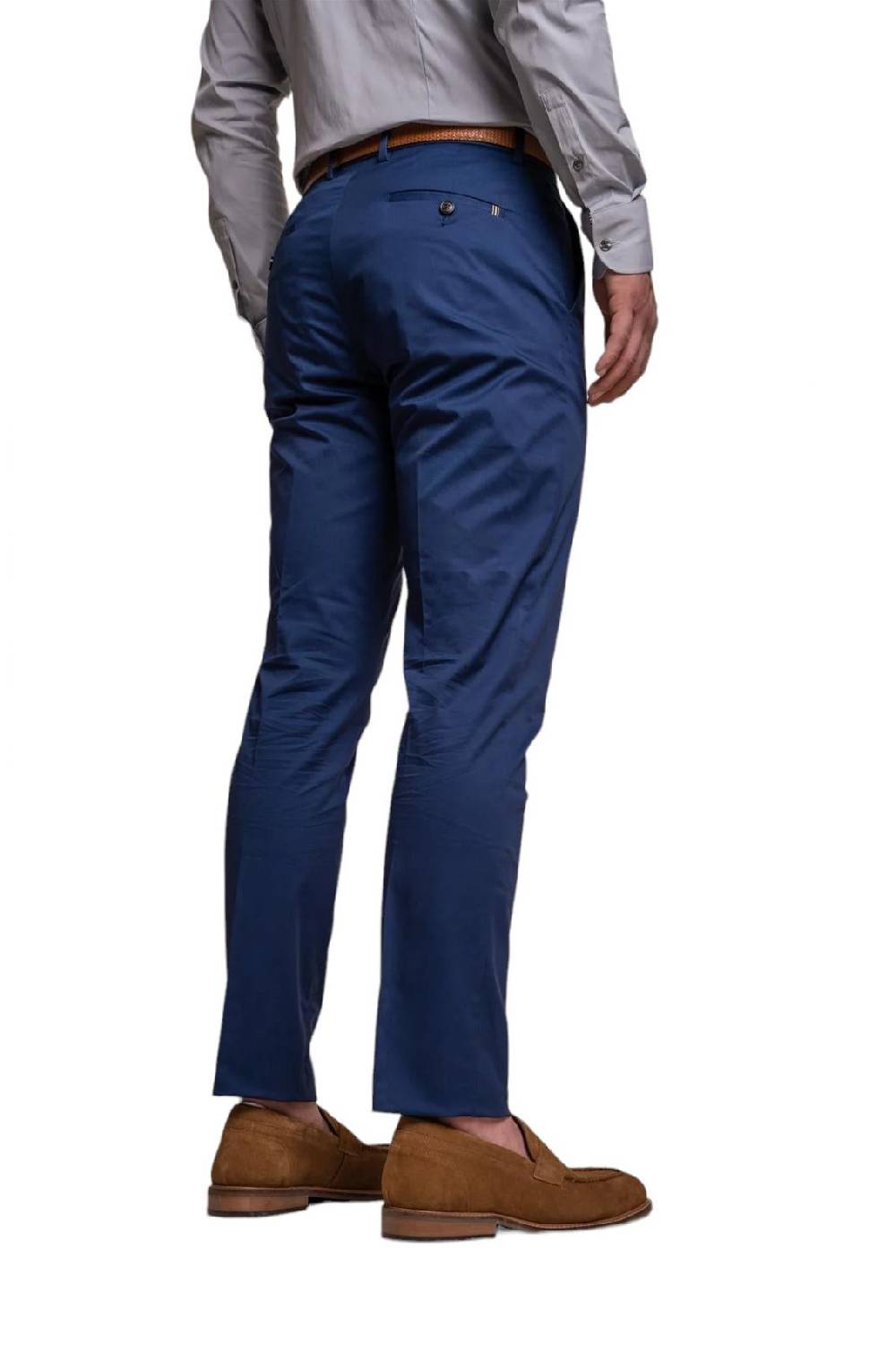 House of Cavani Abito blu elettrico cavani in cotone stretch sfoderato Sconto