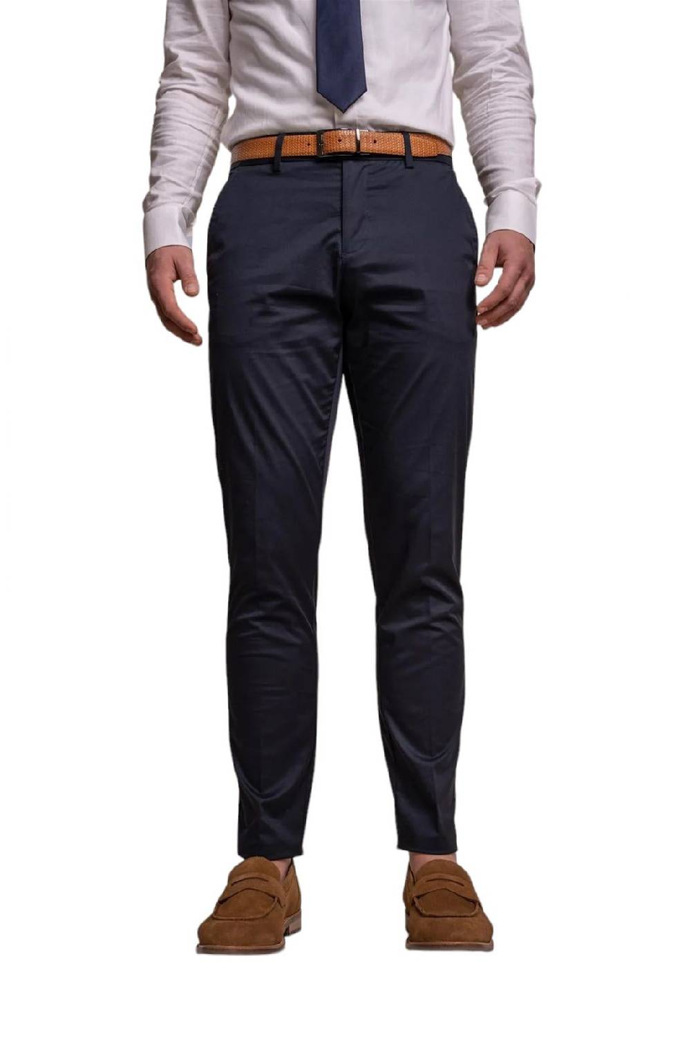 House of Cavani Abito blu navy cavani in cotone stretch sfoderato Offerta