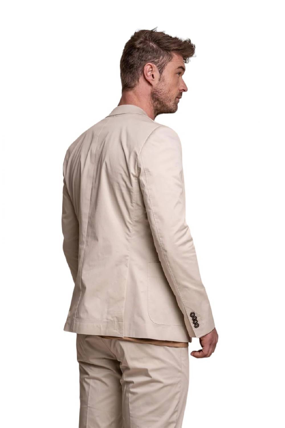 House of Cavani Abito beige cavani in cotone stretch sfoderato Economico