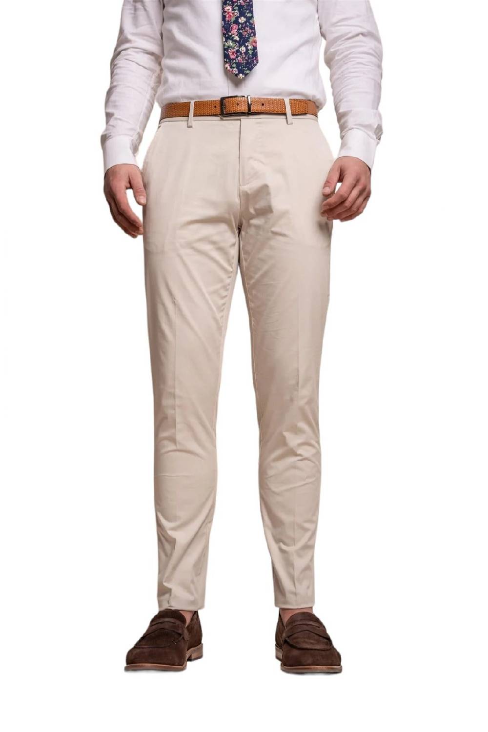 House of Cavani Abito beige cavani in cotone stretch sfoderato Economico
