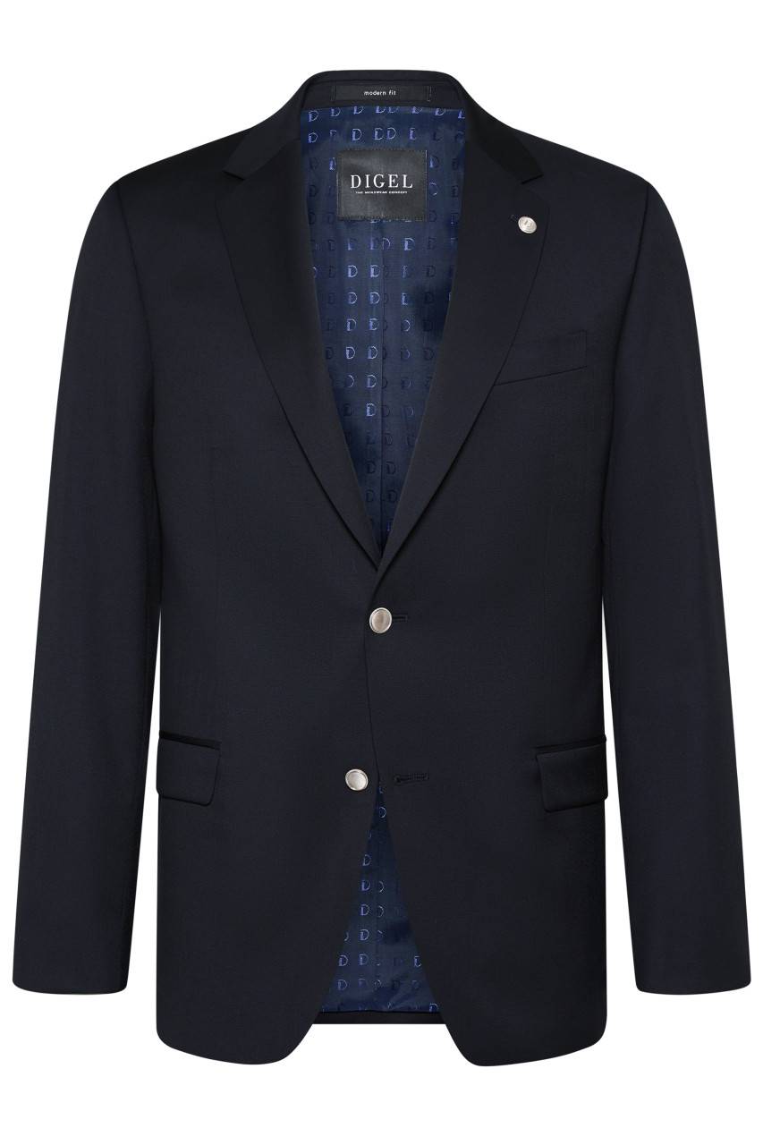 Digel Giacca blu scuro digel drop quattro lana reda super 110's