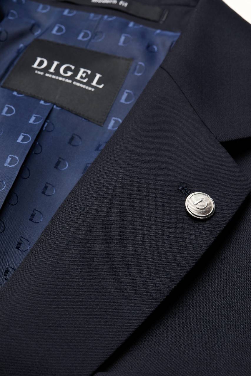 Digel Giacca blu scuro digel drop quattro lana reda super 110's Saldi