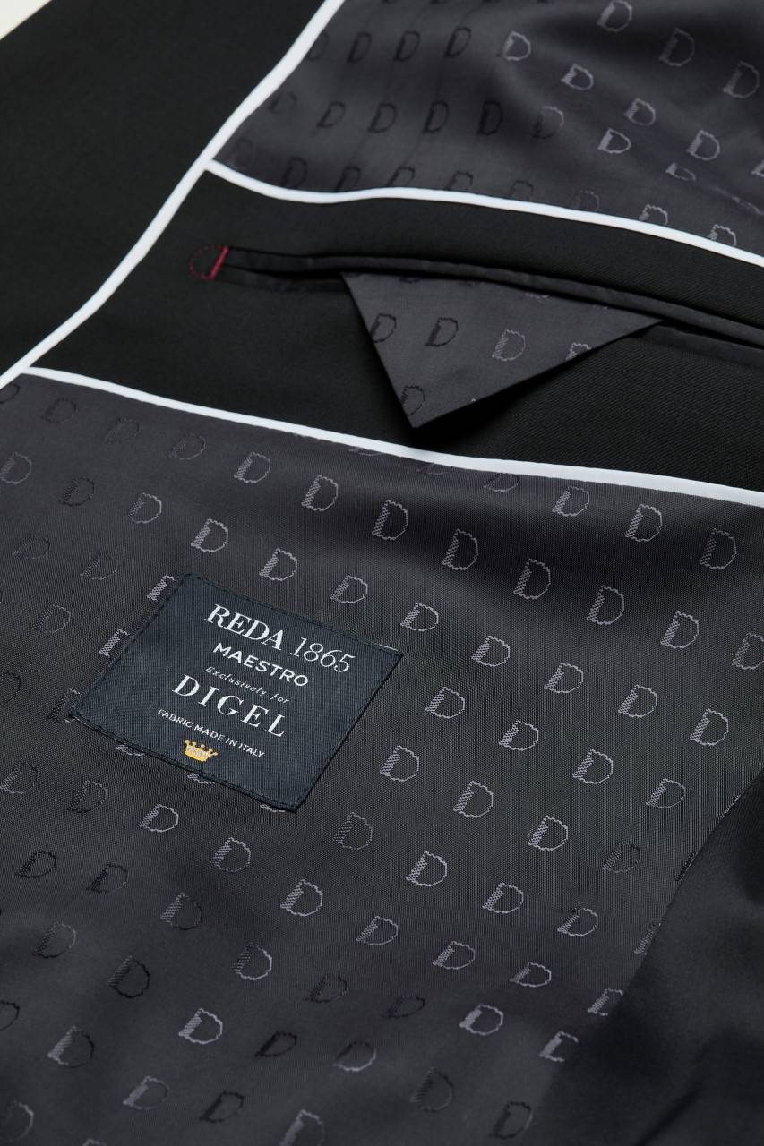 Digel Giacca blu scuro digel drop sei modern fit lana reda super 110's Offerte
