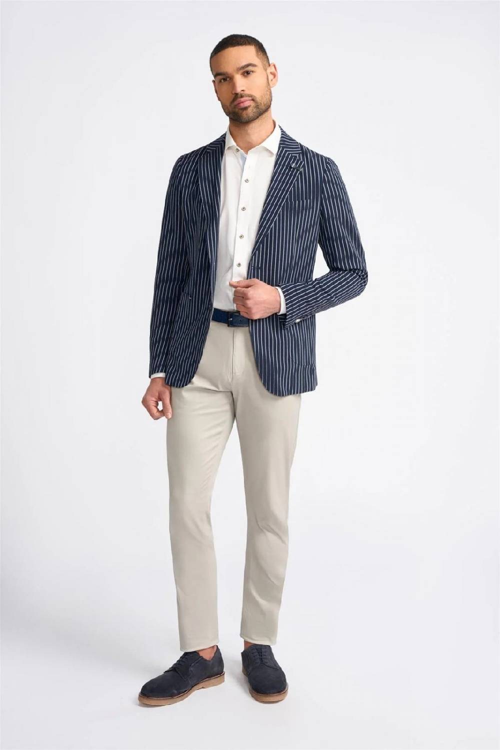 House of Cavani Giacca blazer blu gessata cavani slim fit Negozi Online