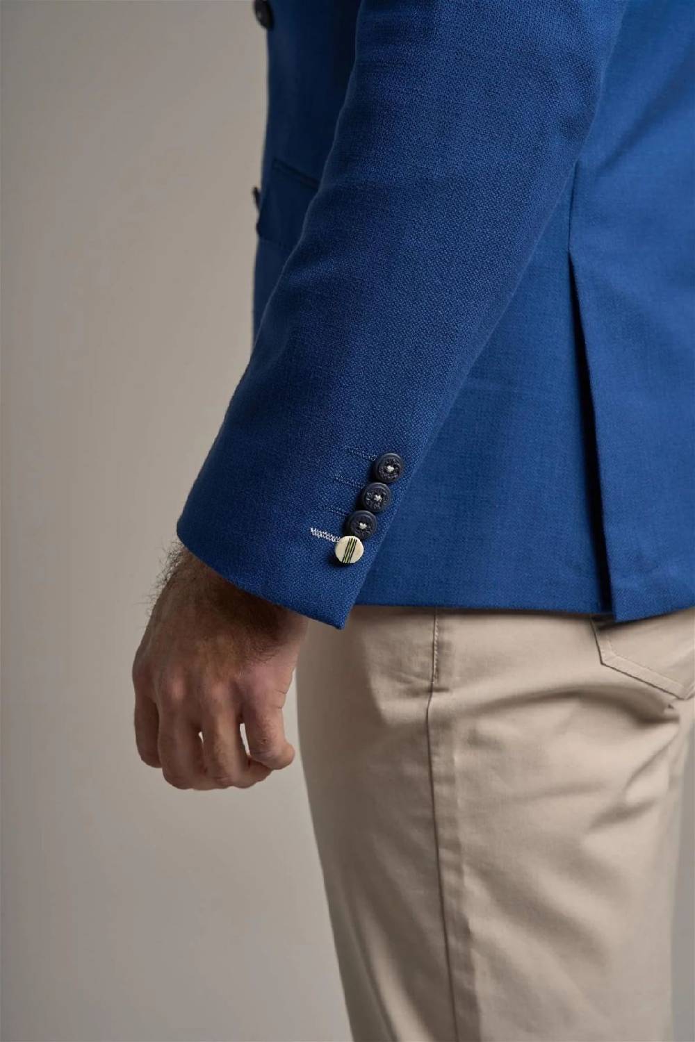 House of Cavani Giacca blu elettrico cavani slim fit a doppiopetto sfoderata Saldi Di Fabbrica