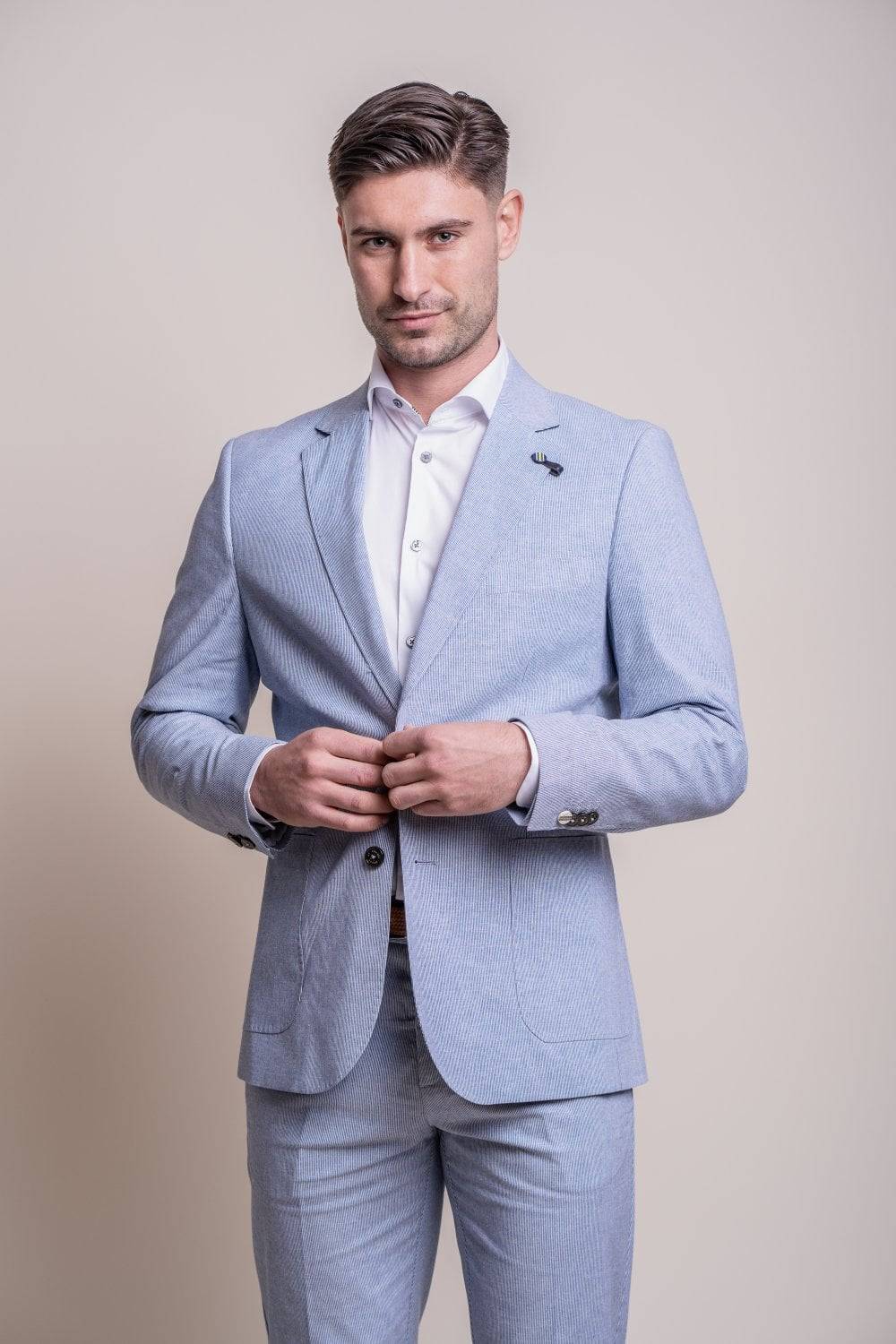 House of Cavani Giacca house of cavani semi foderata in cotone e lino modern fit