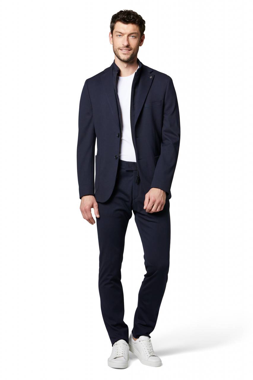 Digel Giacca digel blu in jersey drop quattro corto con pettorina staccabile Nuova
