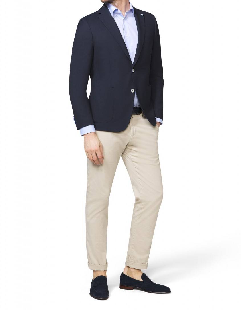 Digel Giacca blazer blu marine digel sfoderato drop sei modern fit Italy