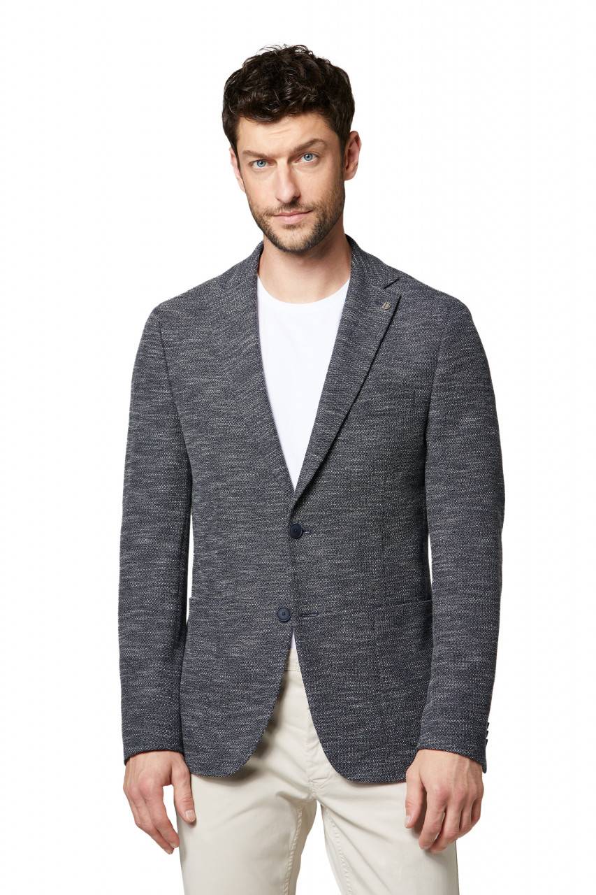Digel Giacca in jersey blu digel drop sei modern fit Promozione