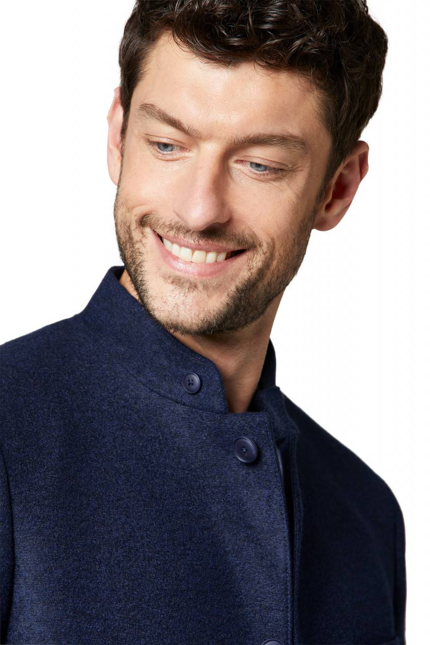 Digel Giacca blu in jersey digel collo coreana modern fit Qualità Garantita