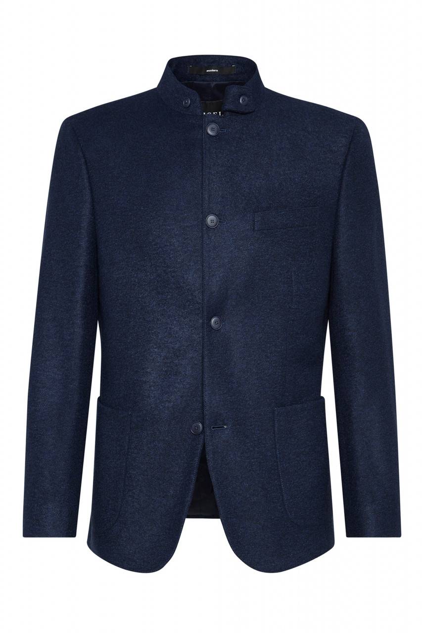Digel Giacca blu in jersey digel collo coreana modern fit Qualità Garantita