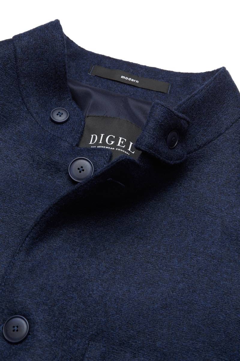 Digel Giacca blu in jersey digel collo coreana modern fit Qualità Garantita