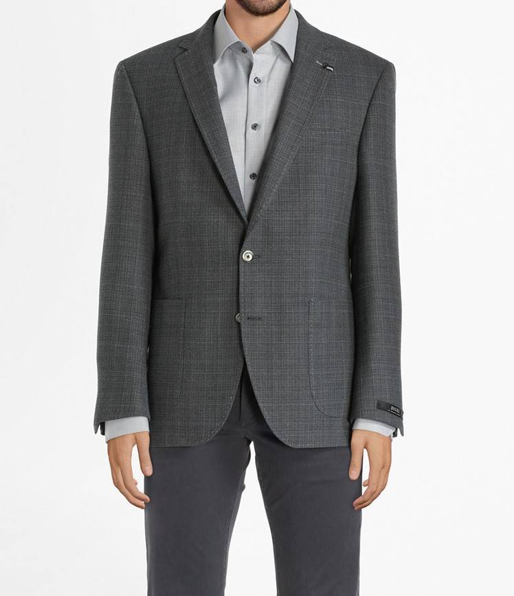 Digel Giacca grigio a quadri digel drop sei modern fit Promozione Limitata