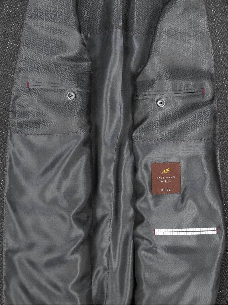 Digel Giacca grigio a quadri digel drop sei modern fit Promozione Limitata