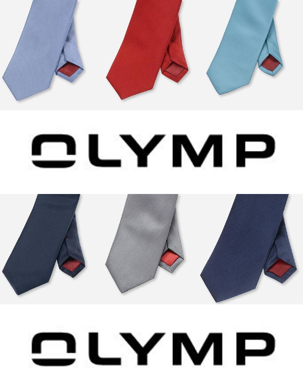 Olymp Cravatta classica in seta pura olymp in sei colori I Più Venduti