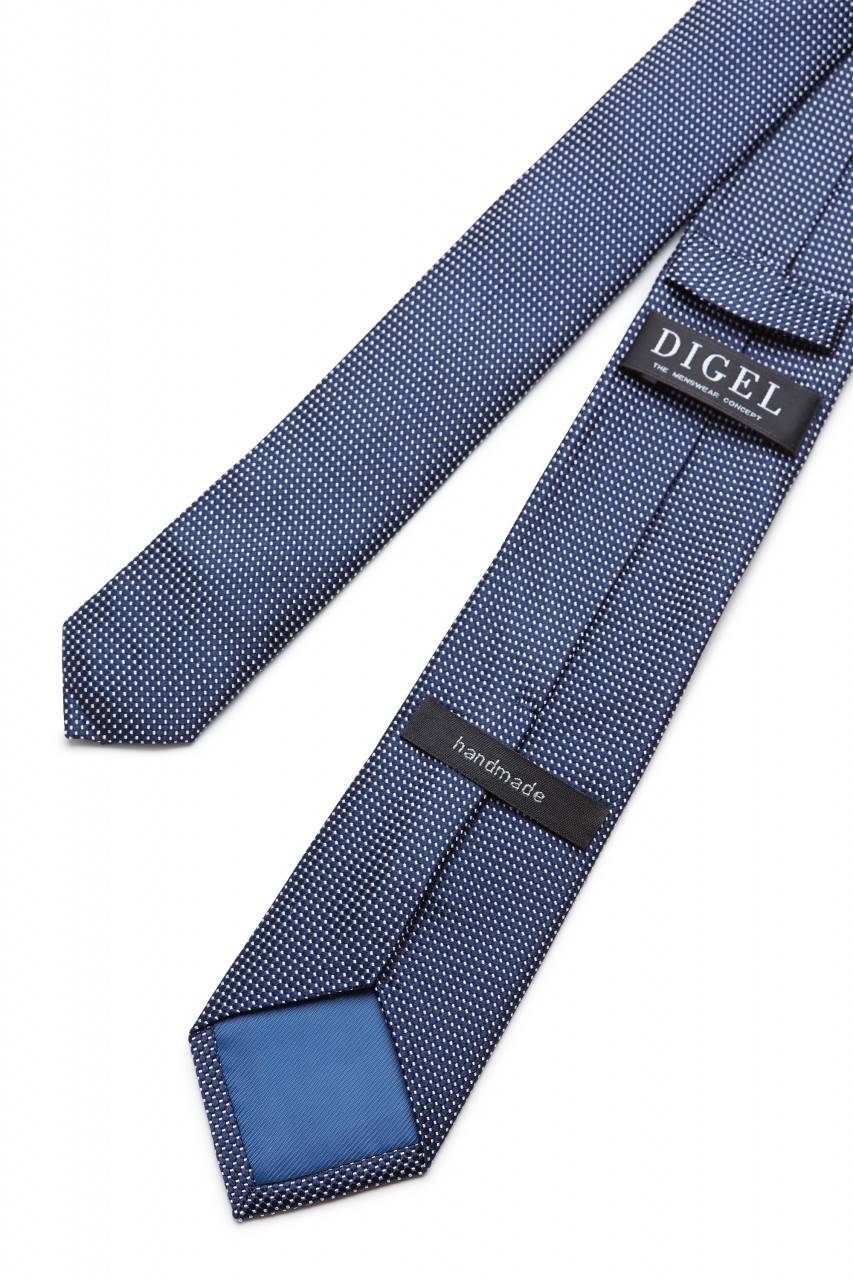 Digel Cravatta elegante digel blu in seta pura Vendite Flash
