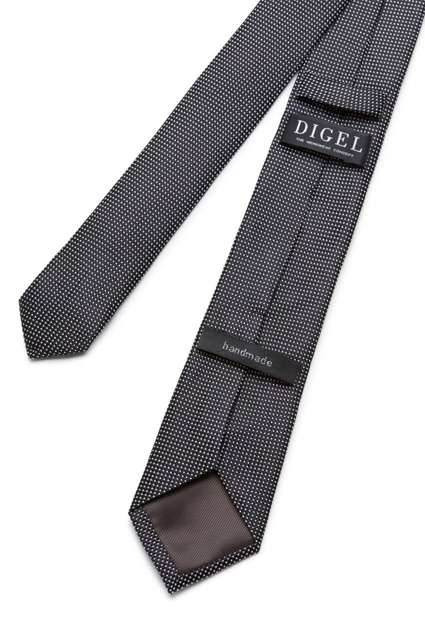 Digel Cravatta elegante digel nera in seta pura Negozio