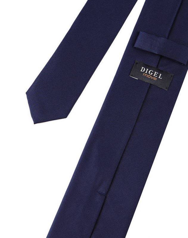 Digel Cravatta digel blu scuro in seta pura Italy