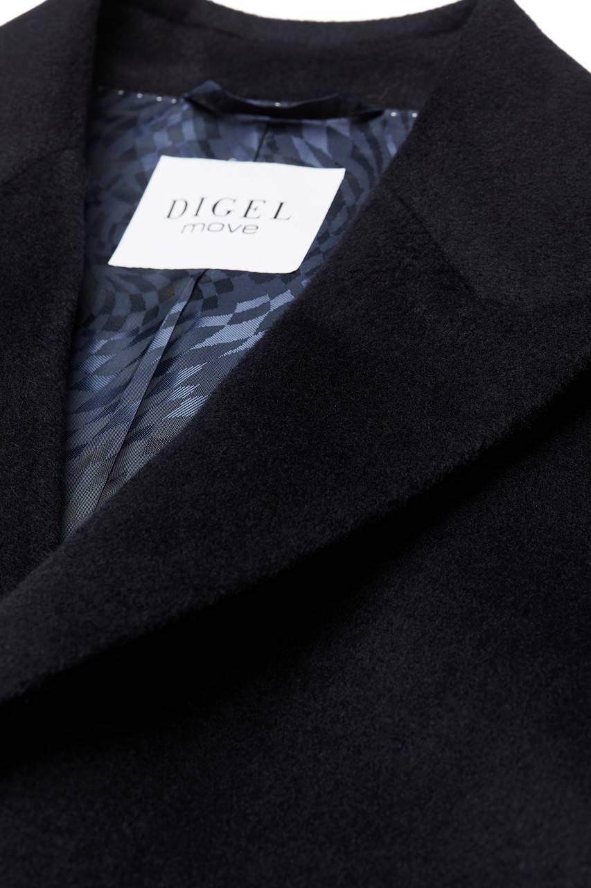 Digel Cappotto digel blu slim fit in misto cashmere Italia