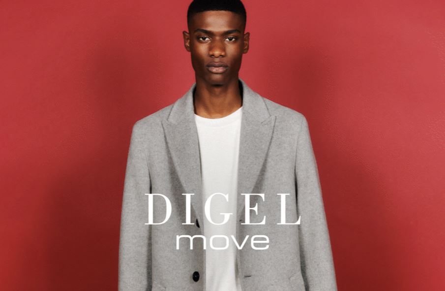 Digel Cappotto digel grigio chiaro slim fit in misto cashmere 2025
