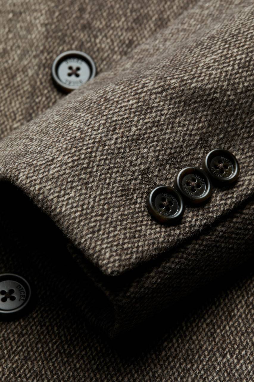Digel Cappotto marrone digel con pettorina antivento staccabile Promozione