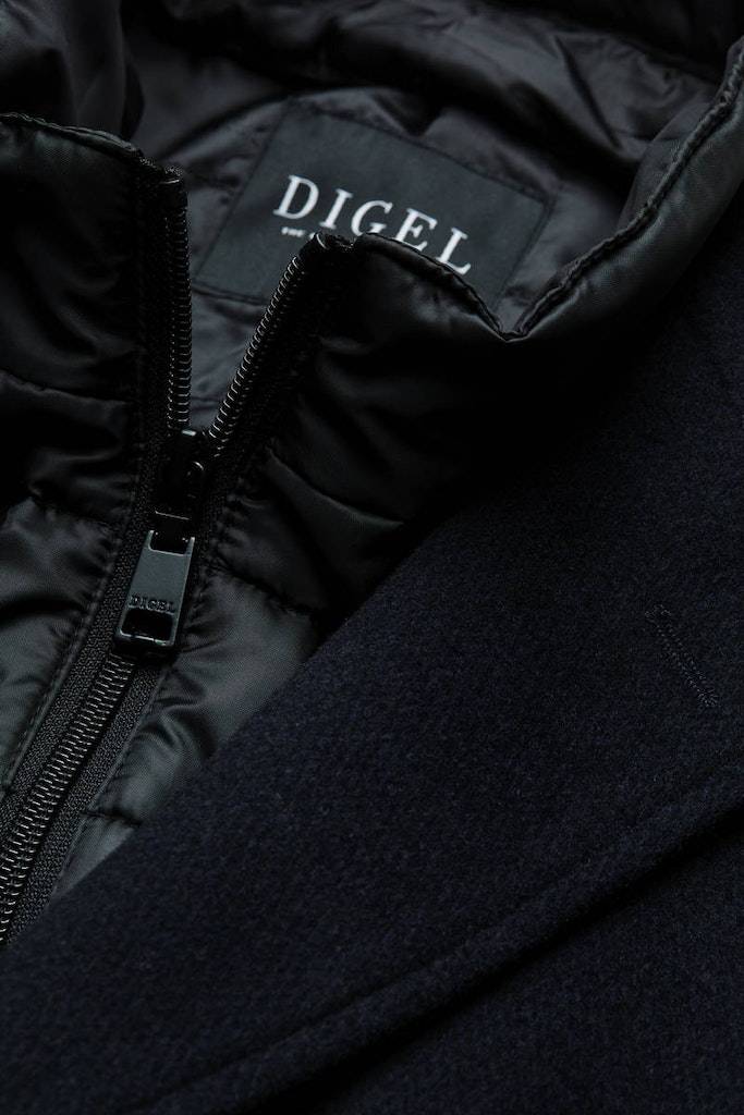 Digel Cappotto blu digel con pettorina antivento staccabile Spedizione Gratuita