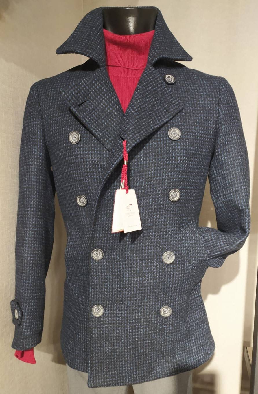 Falko Rosso Peacoat cappotto giaccone moda slim fit falko rosso Negozi Online