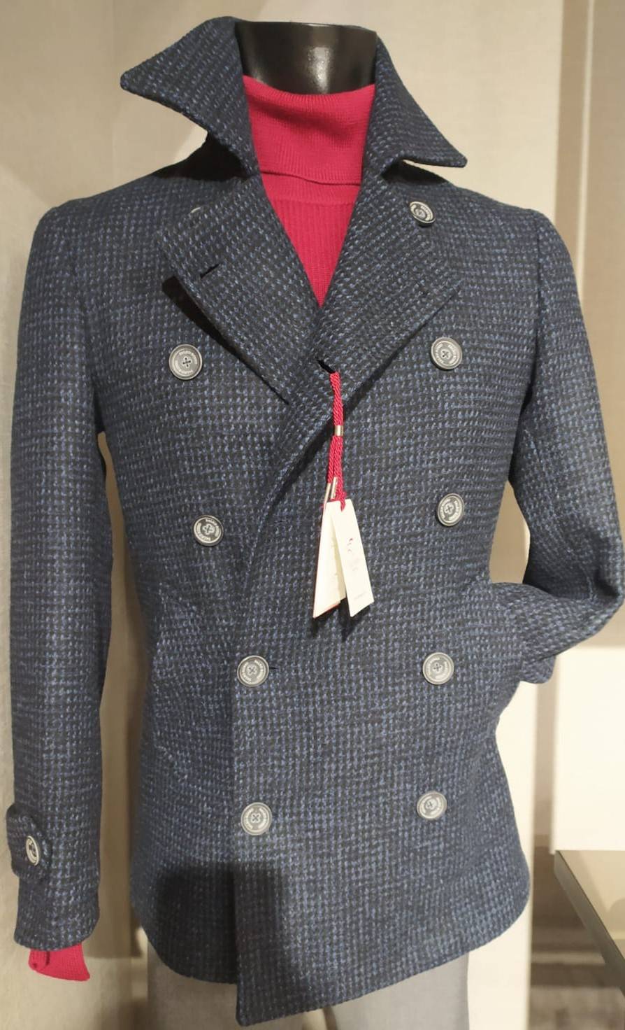 Falko Rosso Peacoat cappotto giaccone moda slim fit falko rosso Negozi Online