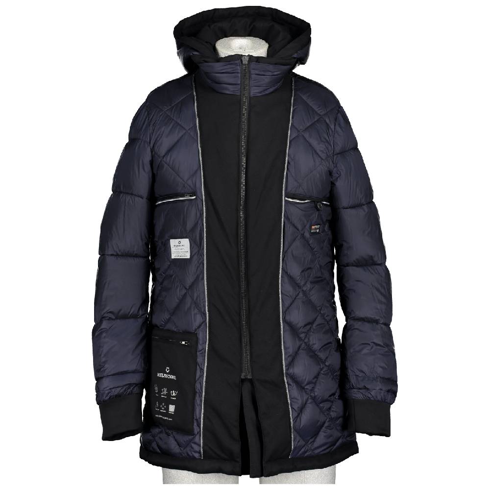 Milestone Parka blu milestone impermeabile con cappuccio staccabile Acquista Ora