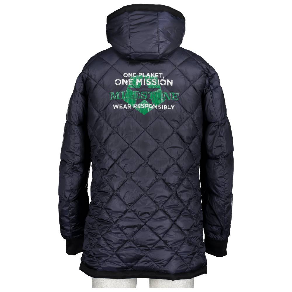 Milestone Parka blu milestone impermeabile con cappuccio staccabile Acquista Ora