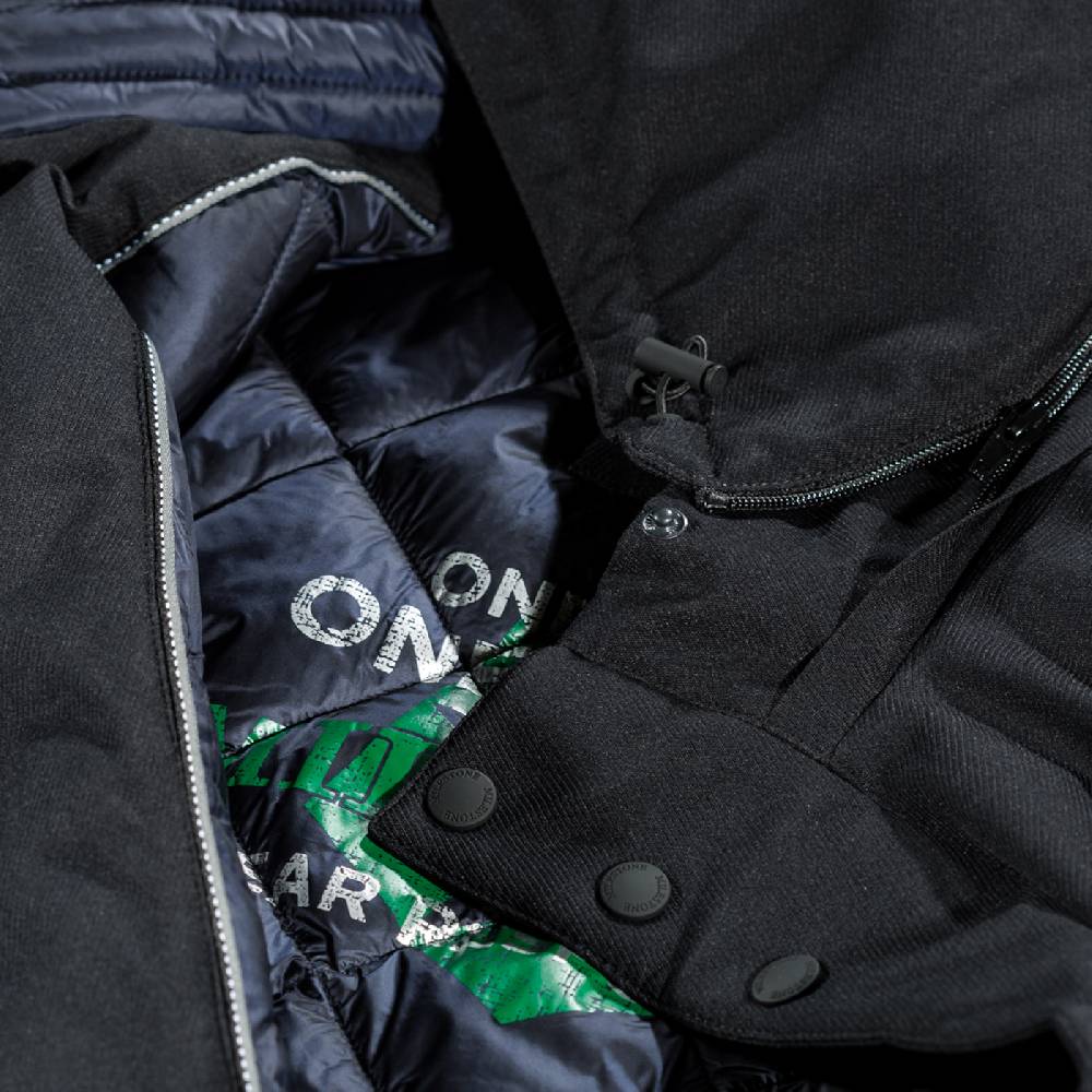 Milestone Parka blu milestone impermeabile con cappuccio staccabile Acquista Ora