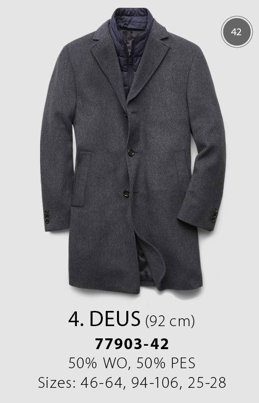 Digel Cappotto grigio scuro digel con pettorina antivento staccabile Consegna Veloce