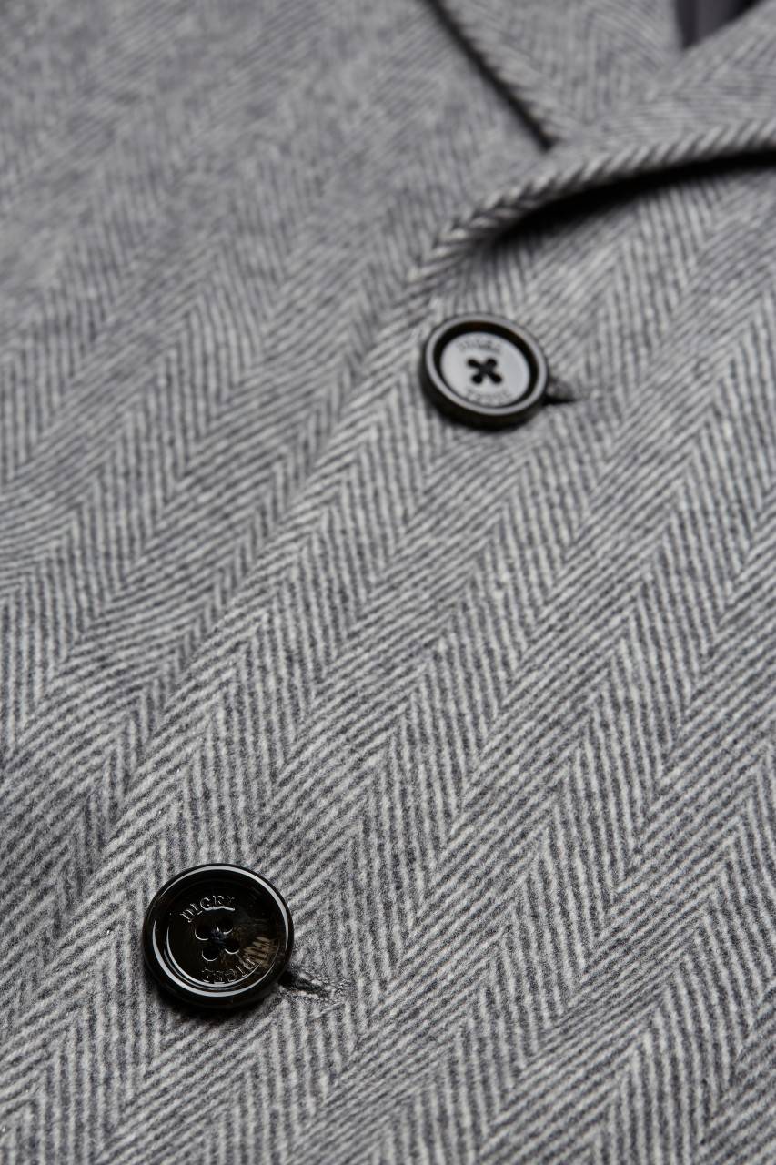 Digel Cappotto spigato grigio chiaro digel Promozione Limitata