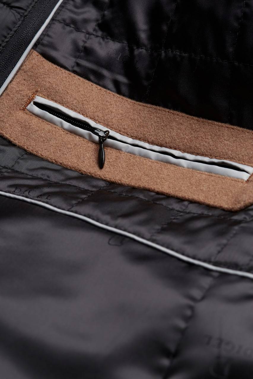 Digel Cappotto cammello digel con pettorina antivento staccabile Fino Al -60%
