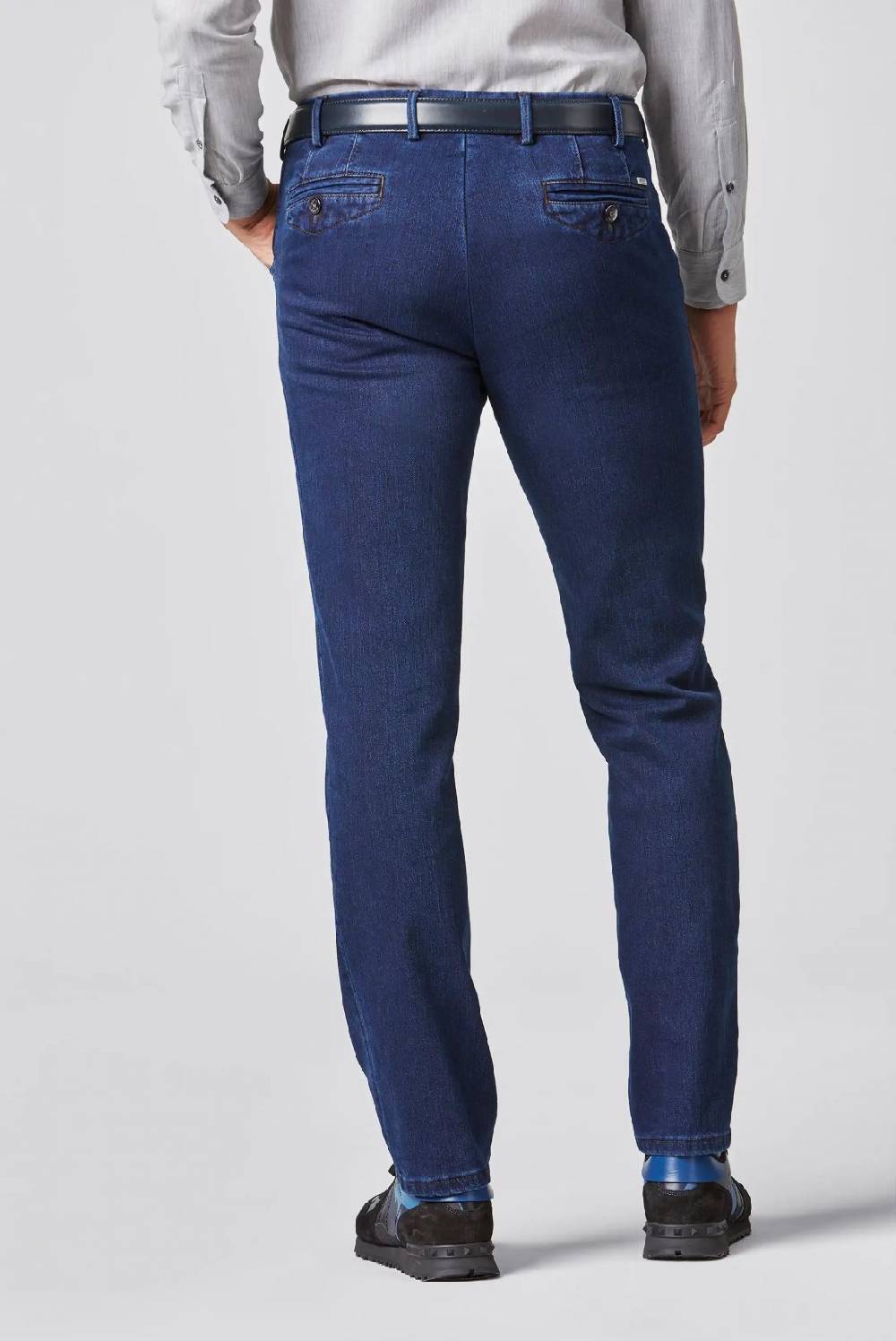 Meyer Jeans blu scuro meyer cotone e lana modern fit Convenienza