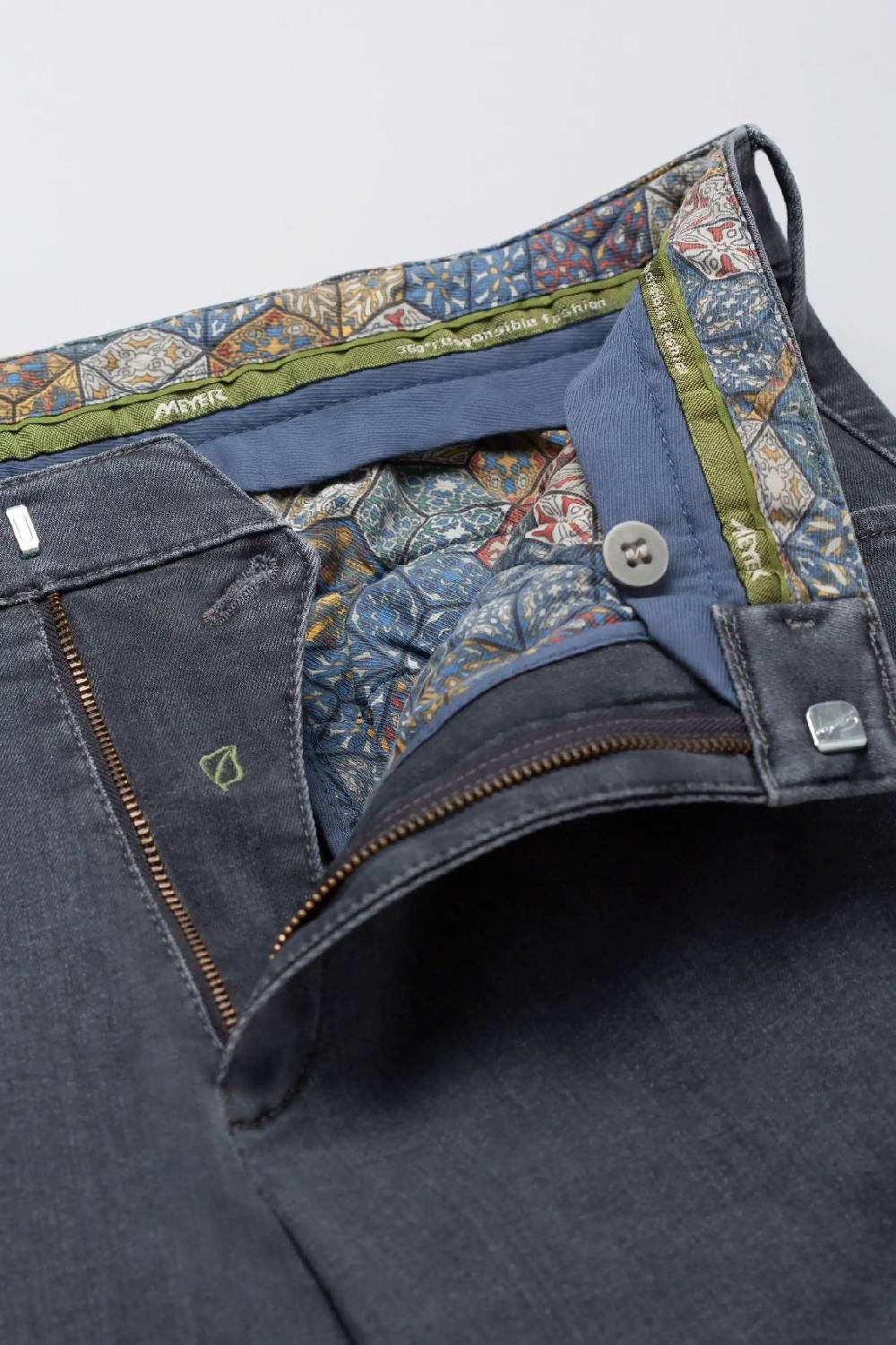Meyer Jeans meyer grigio medio modern fit cotone denim biologico Presa