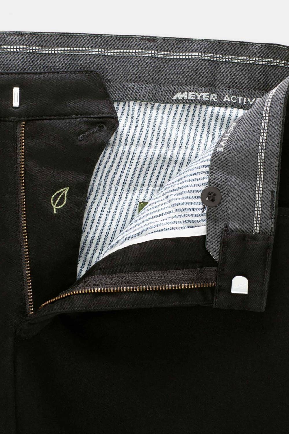 Meyer Jeans meyer nero modern fit cotone denim biologico Sconto