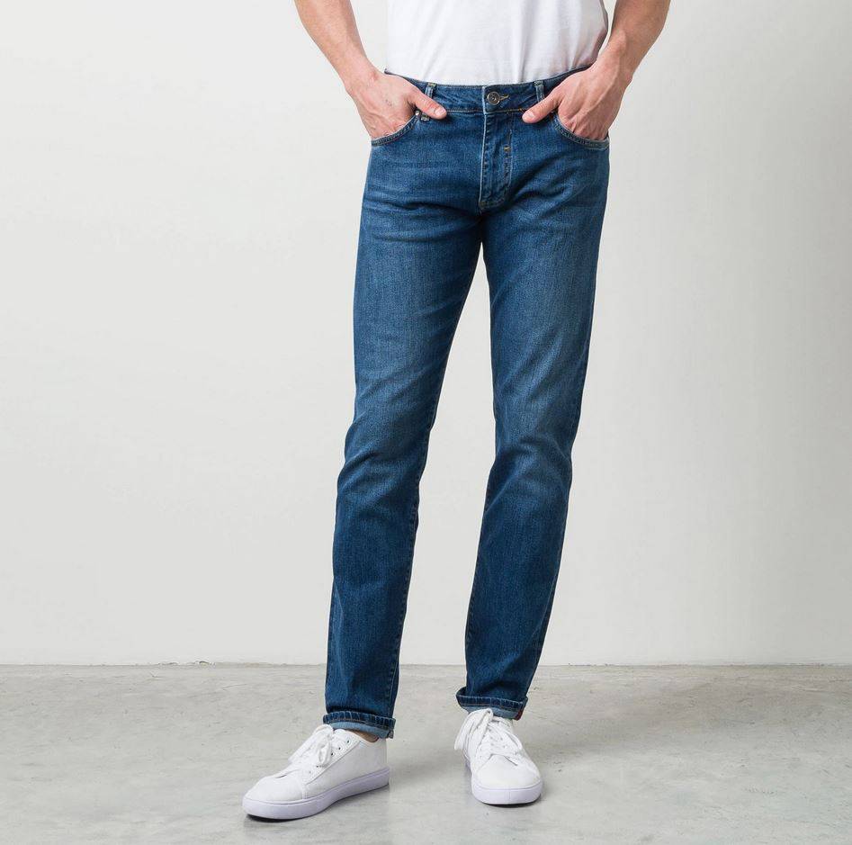 MCS Jeans stretch lavaggio medio mcs regular fit denim Vendita Economica
